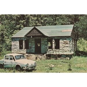 Vintage Mountain Home United States Automobile Unposted Postcard